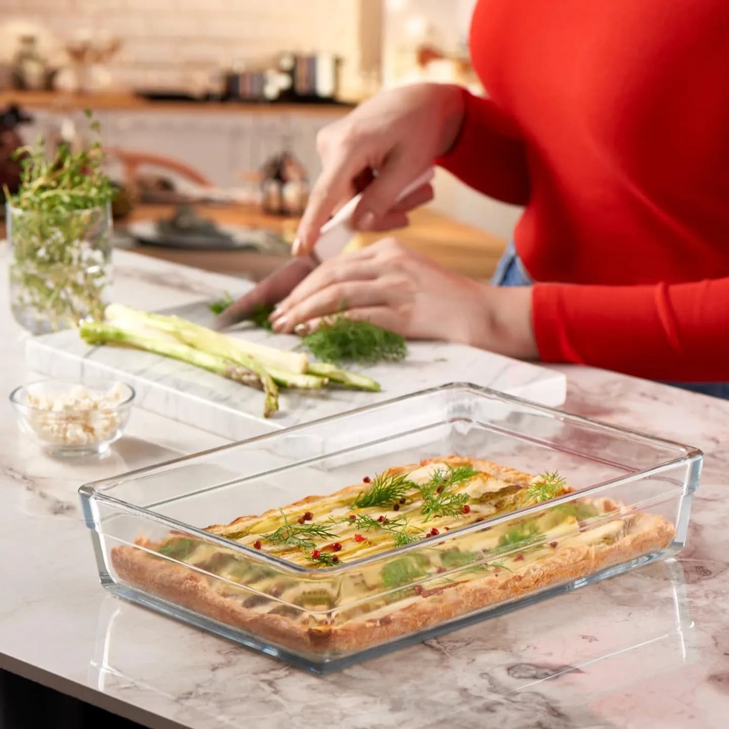 قالب بايركس حراري مستطيل من ماركة بوركام BORCAM Pyrex Oval
