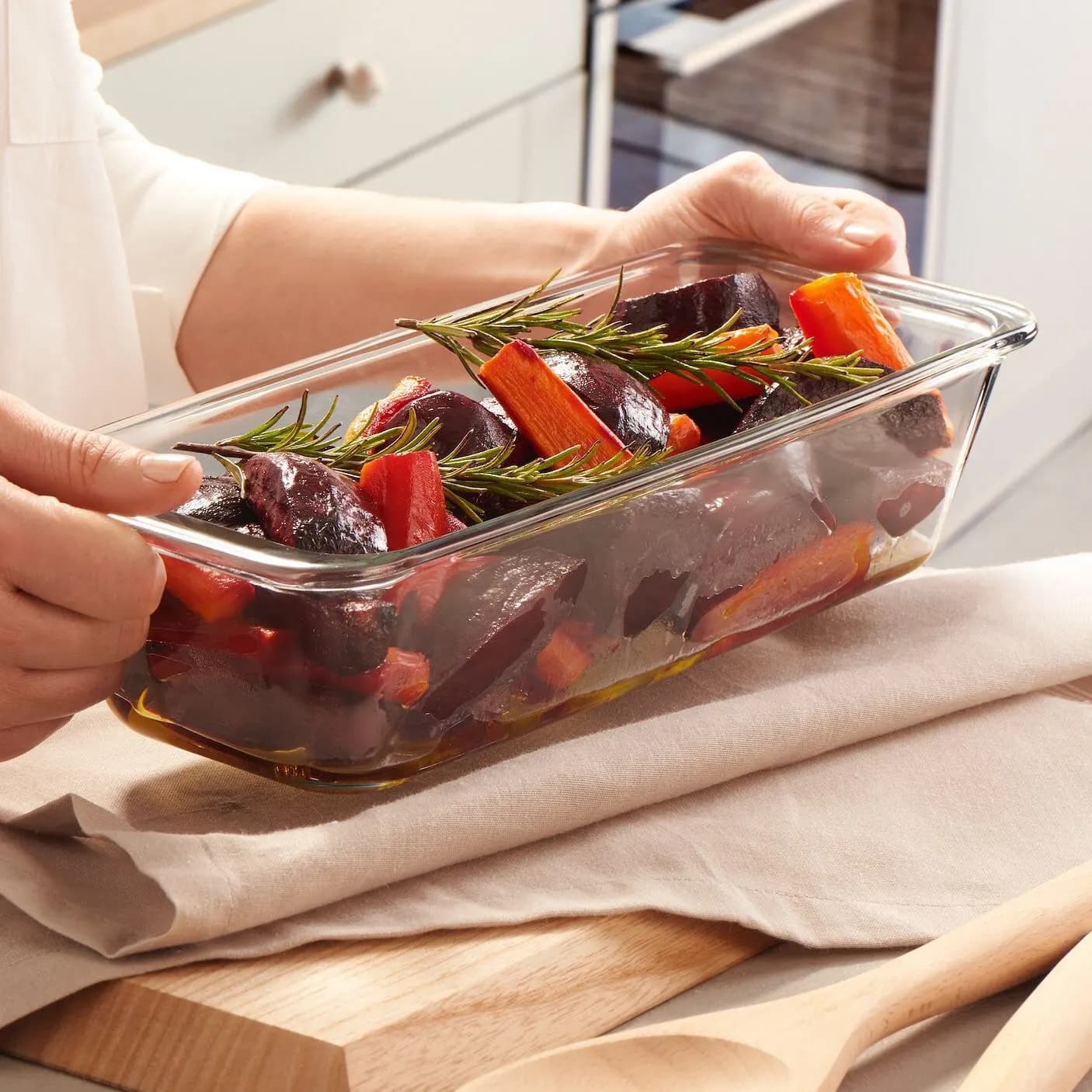 بايركس حراري مستطيل بسعة  1630 مل من ماركة بوركام Borcam Pyrex Mold - Image 2