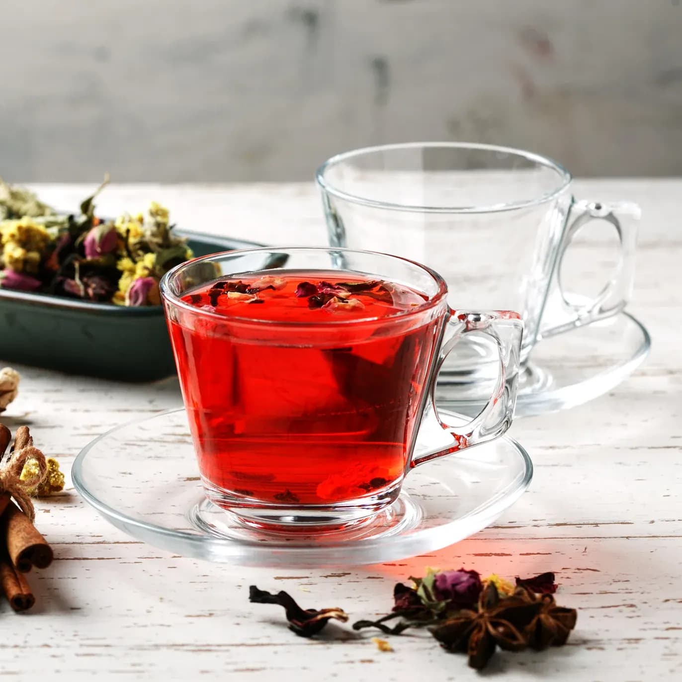سيت كوب 6 قطع من ماركة باشابهجة Pasabahce Glass Tea Set