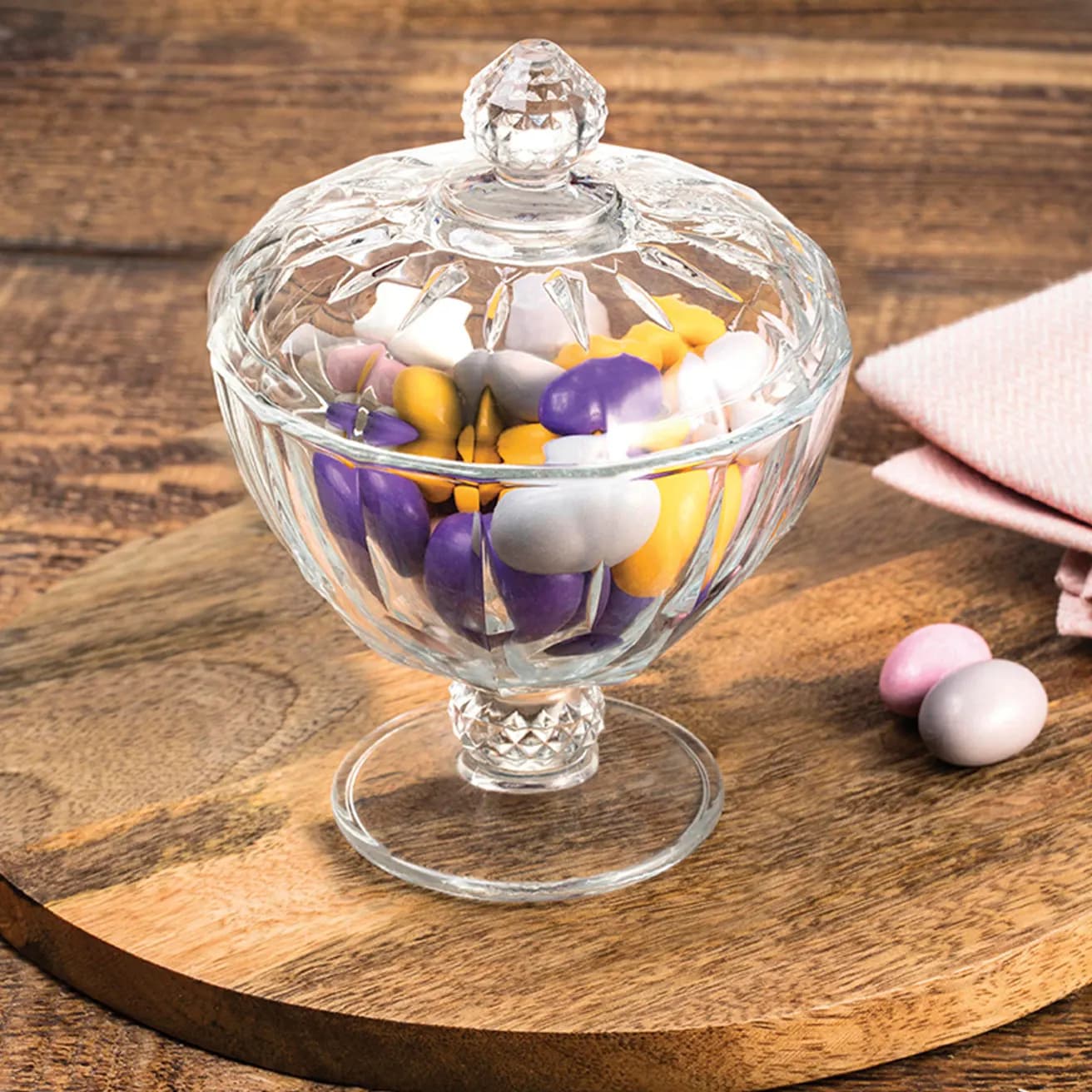 شكردان زجاجي من ماركة باشابهجة Pasabahce Glass Sugar Container - Image 1