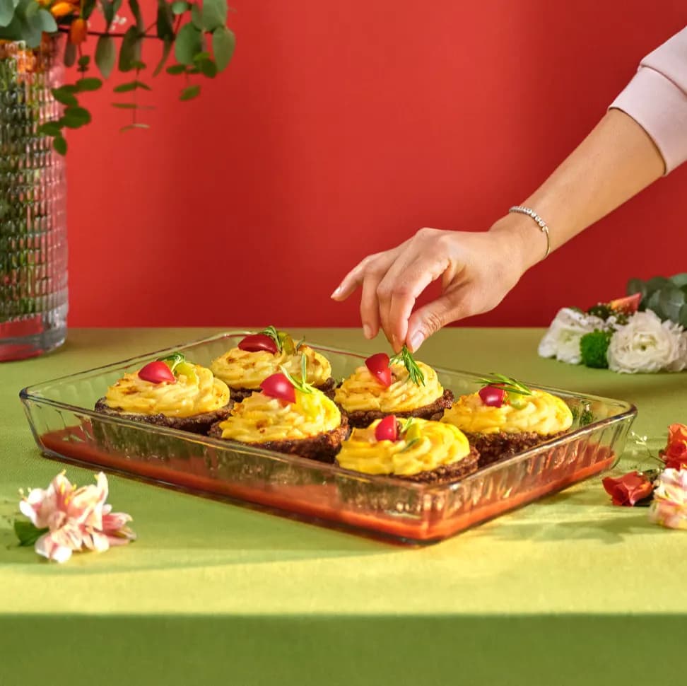 بايركس حراري مستطيل بسعة  3800 مل من ماركة بوركام Borcam Pyrex Mold