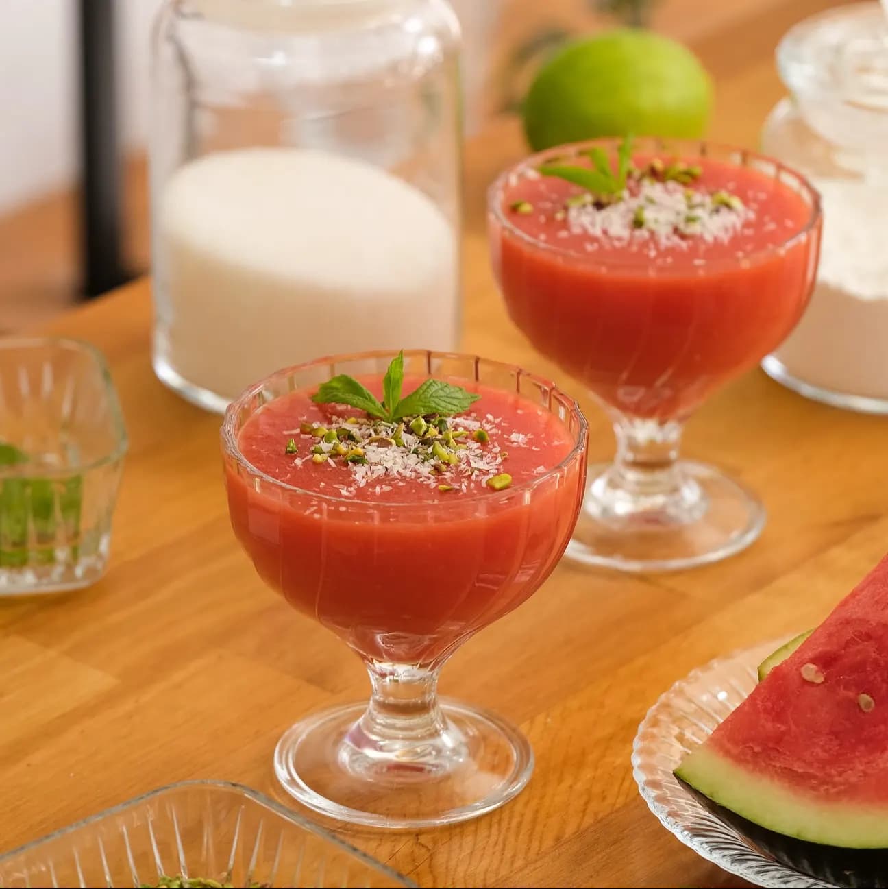 سيت وعاء ايس كريم زجاجي 2 قطع ماركة باشابهجة Pasabahce Ice Cream Bowl Set