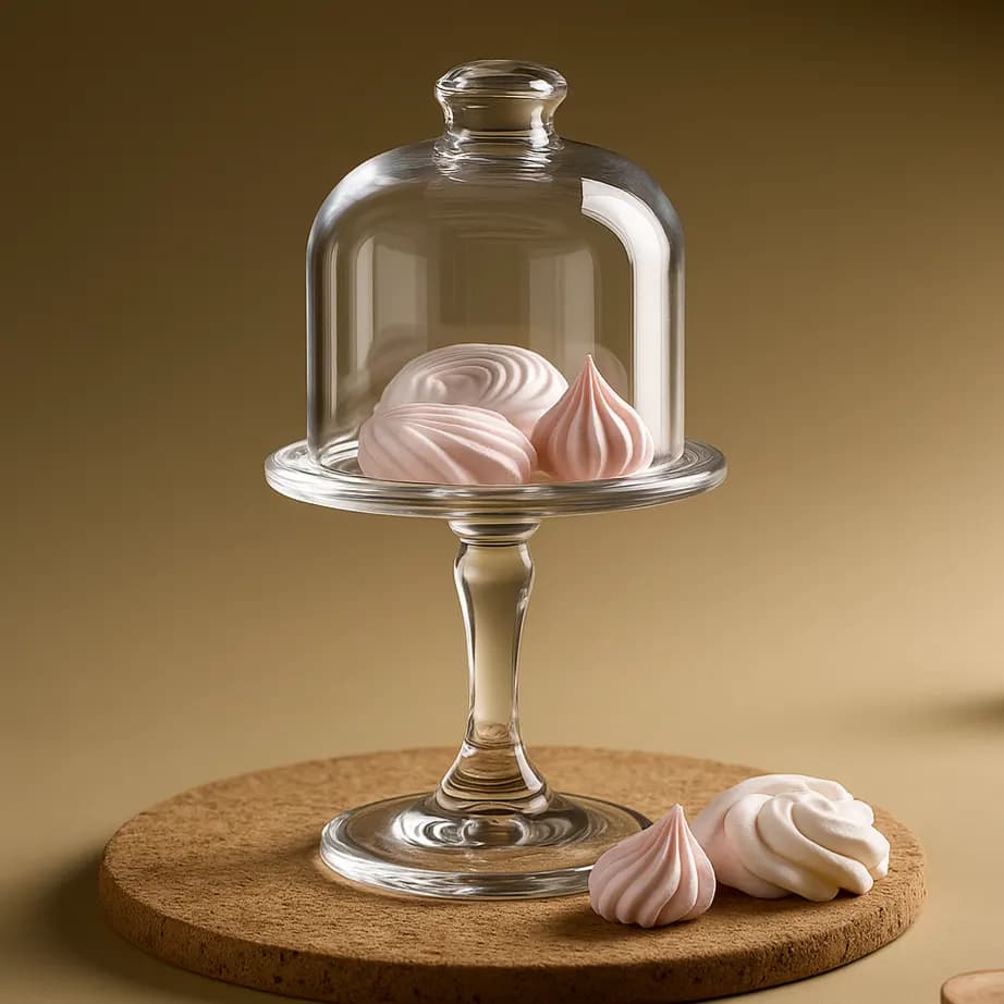 مقدمة كيك زجاجية صغيرة ماركة باشابهجة Pasabahce Small Glass Cake Stand