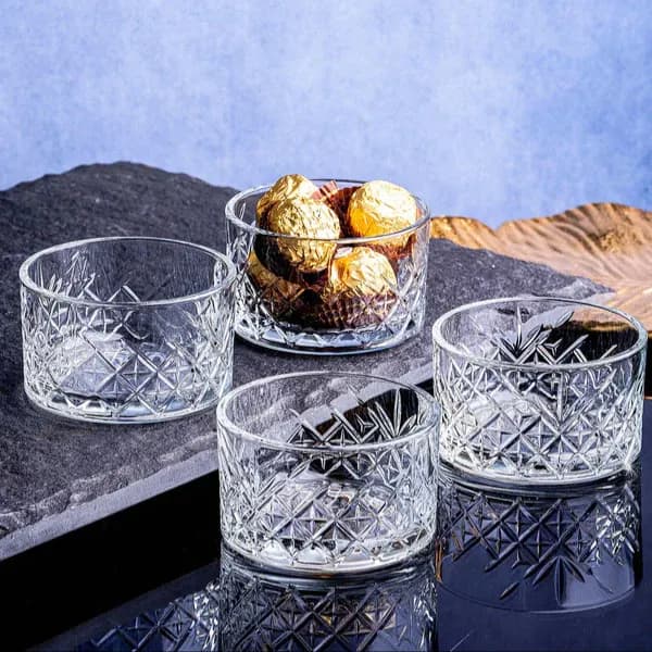 سيت وعاء زجاجي 4 قطعة من ماركة باشابهجة Pasabahce Glass Bowl Set