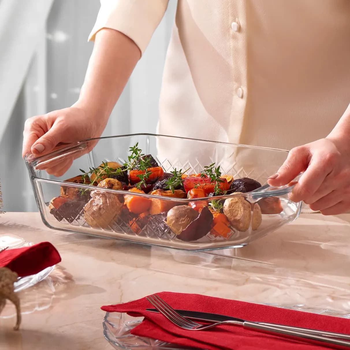 قالب بايركس حراري مستطيل من ماركة بوركام BORCAM Pyrex Oval - Image 2
